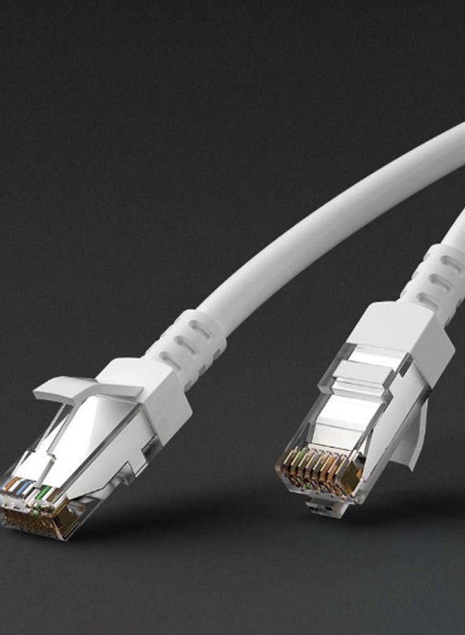 كابل توصيل الشبكة بتقنية إيثرنت وفائق الدقة للراوتر بمنفذ RJ45 أبيض - Image 2
