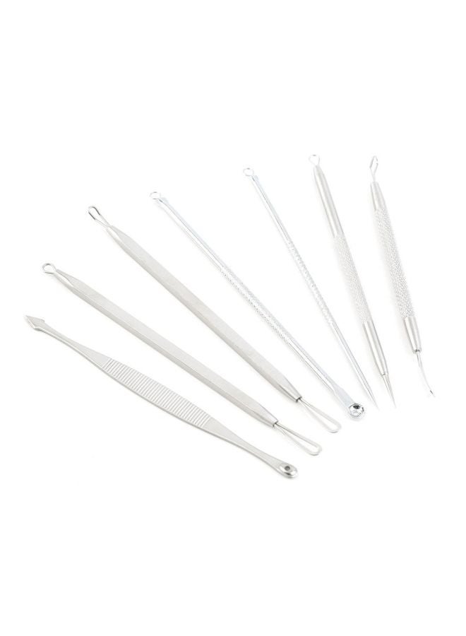 ليشب - مجموعة أداة إزالة الرؤوس السوداء فضي 7 Piece - Image 1