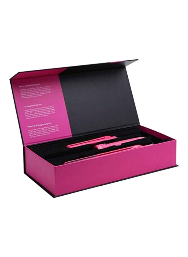 JOSE EBER 3-In-1 Hair Styling Tool Set Pink/Black - Image 3