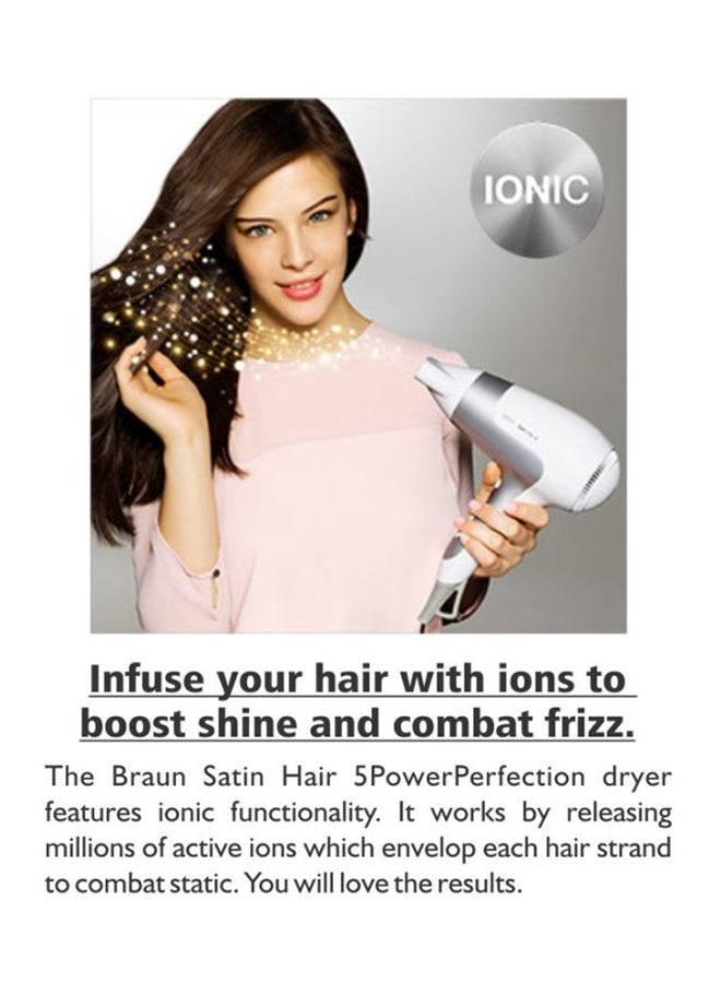 BRAUN Satin Hair Dryer White/Grey - Image 4