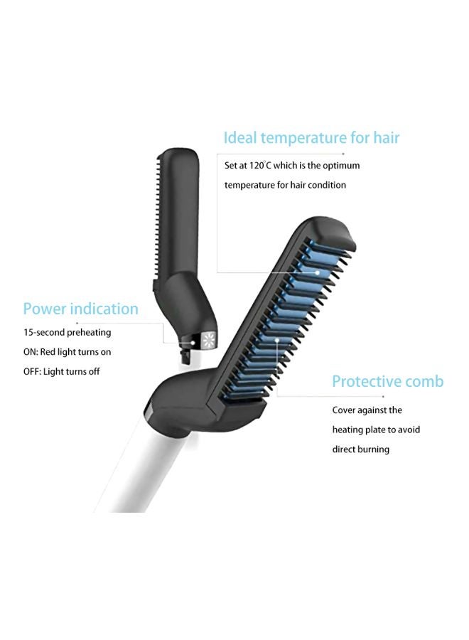 آنسيلف أداة فرد اللحية بأداء سريع متعددة الأغراض أسود / أبيض / أزرق 24 x 8 x 5سم - Image 4