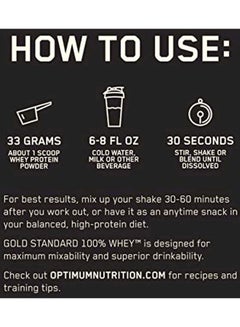 Optimum Nutrition Gold Standard Whey Protein - Double Rich Chocolate - 454 Gram  - Image 4