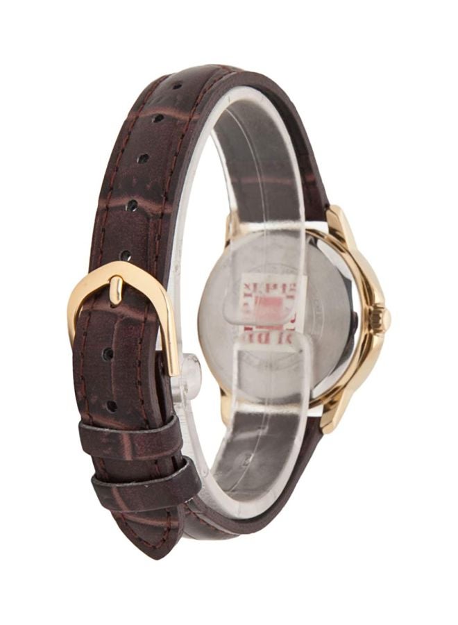 Women's Dress Analog Watch Ltp-V004gl-7Bdf - 35 mm - Brown
