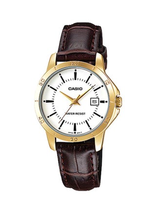 Women's Dress Analog Watch Ltp-V004gl-7Bdf - 35 mm - Brown - v1595225596/N14366283A_1
