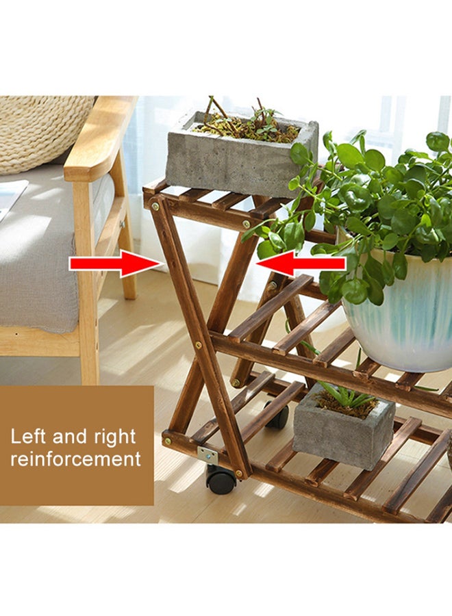 Generic - Plant Flower Display Stand Brown 100centimeter - Image 1