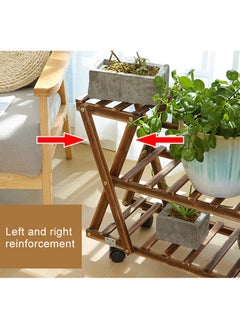 Maston Plant Flower Display Stand Brown 100centimeter  - Image 3