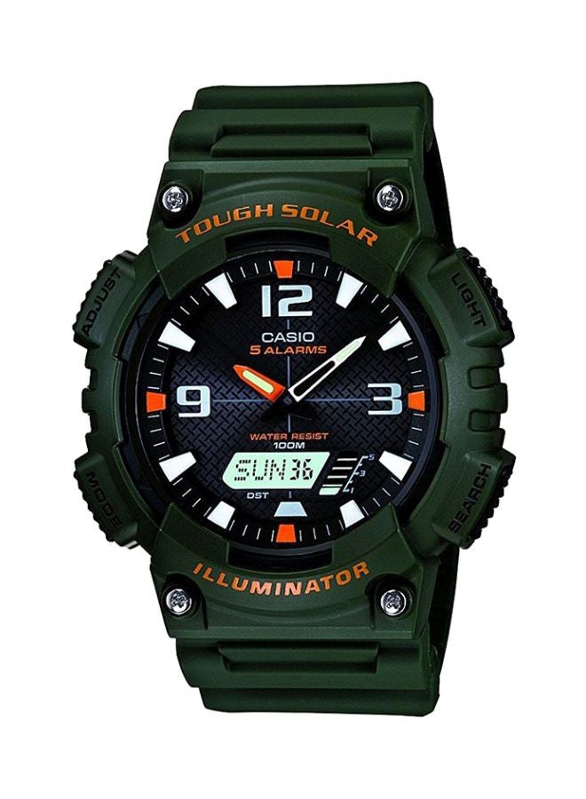 CASIO Men's Youth Analog & Digital Watch AQS810W-3AVDF - 52 mm - Green - Image 1