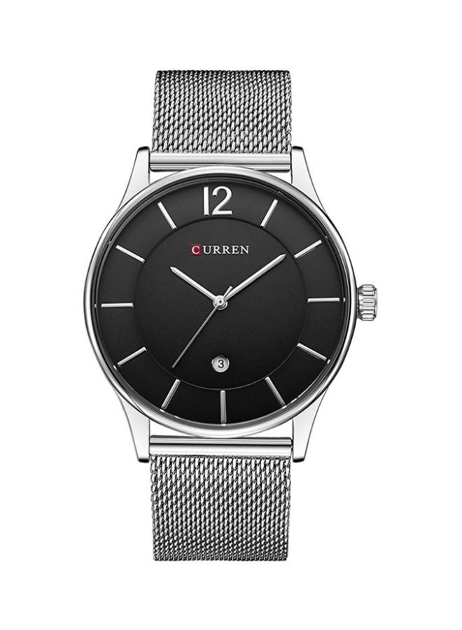 CURREN Men's Water Resistant Stainless Steel Watch 8231 - 42 mm - Silver - Image 1