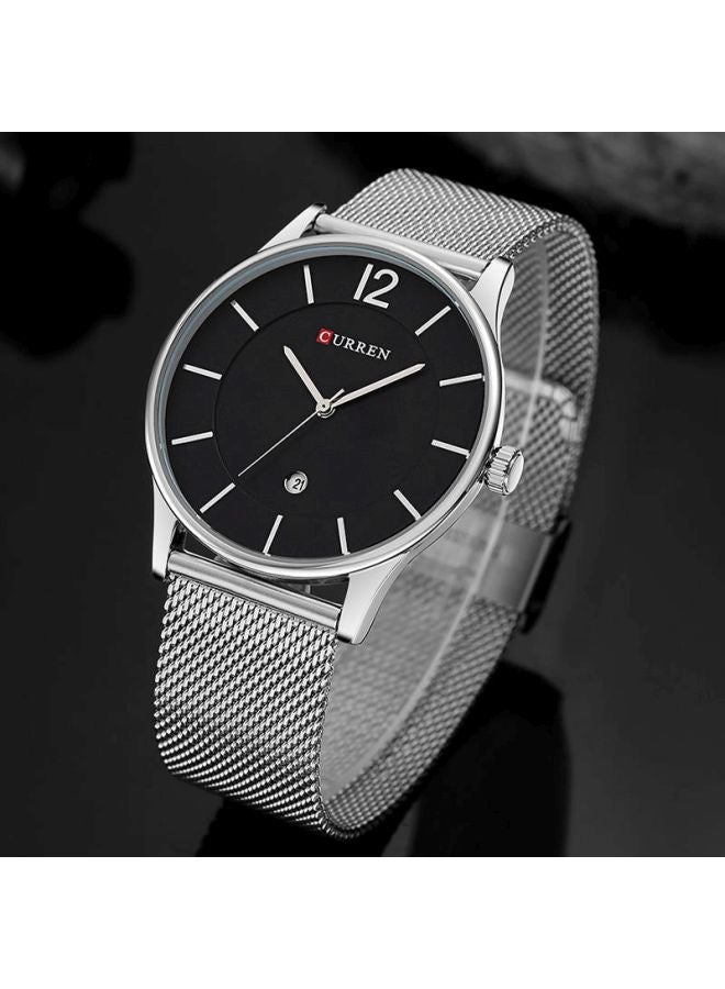 CURREN Men's Water Resistant Stainless Steel Watch 8231 - 42 mm - Silver - Image 2