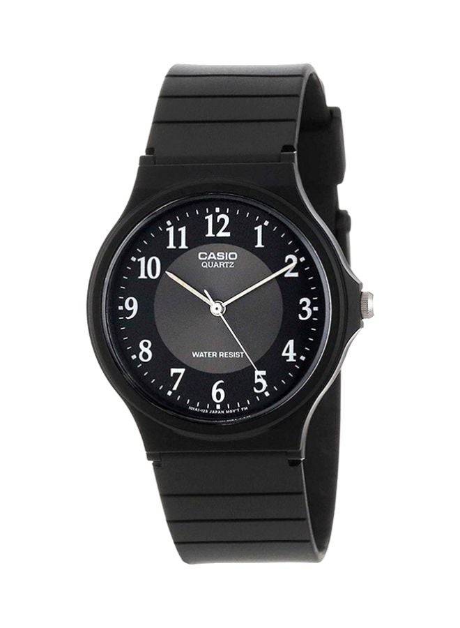 كاسيو ساعة يد بعقارب مقاومة للماء طراز MQ-24-1B3LDF - 35 مم - أسود للرجال - Image 1