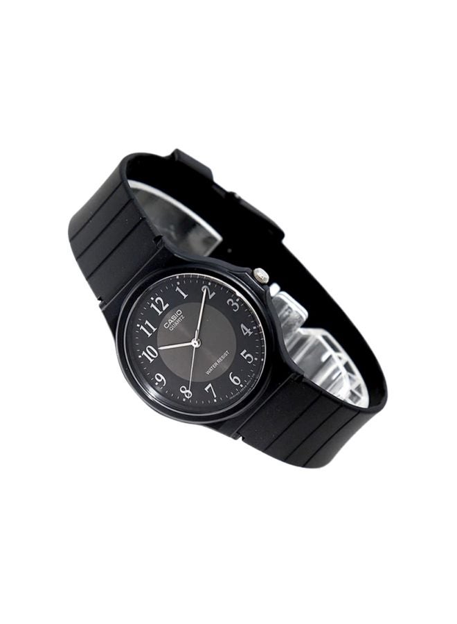 كاسيو ساعة يد بعقارب مقاومة للماء طراز MQ-24-1B3LDF - 35 مم - أسود للرجال - Image 4