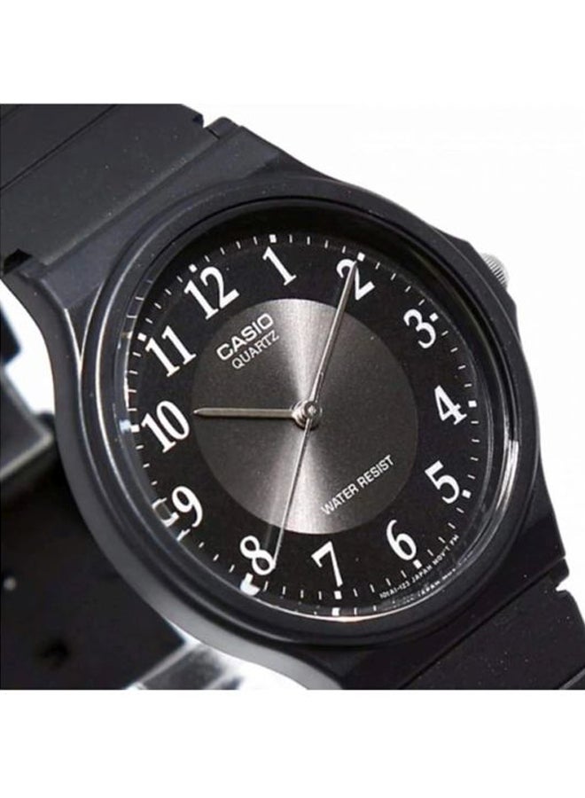 كاسيو ساعة يد بعقارب مقاومة للماء طراز MQ-24-1B3LDF - 35 مم - أسود للرجال - Image 5