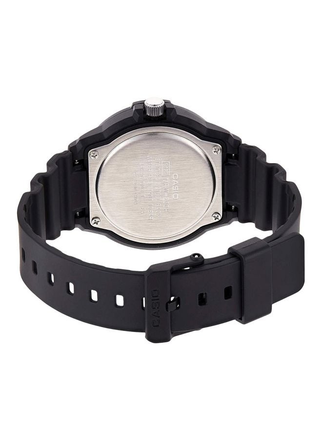 كاسيو ساعة يد بعقارب مقاومة للماء طراز MRW-200H-2BVEF - 48 مم - أسود للرجال - Image 2