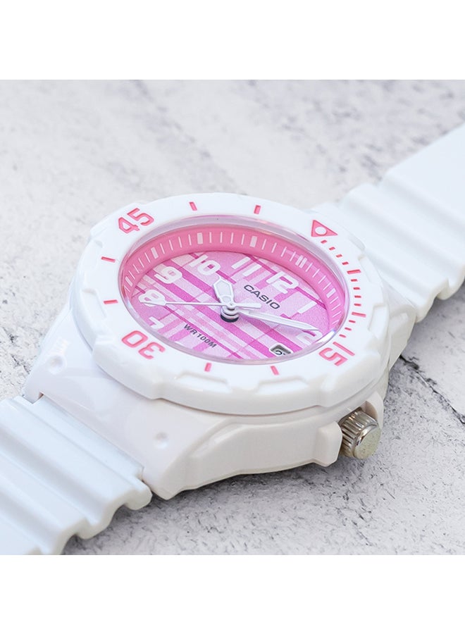 كاسيو ساعة يد رياضية بعقارب طراز LRW200H - قياس 39 مم - لون أبيض للنساء - Image 4