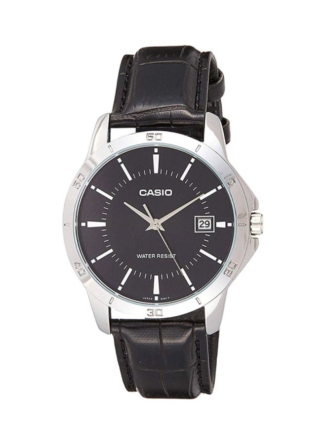 CASIO Men's Enticer Analog Watch MTP-V004L-1ADF - 42 mm - Black - Image 1