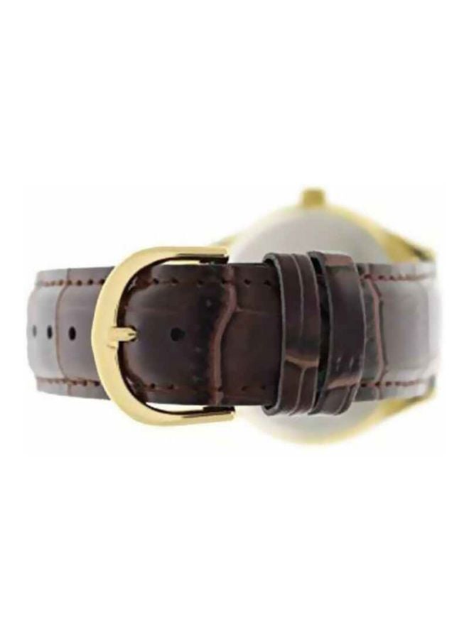 CASIO - Men's Water Resistant Analog Watch MTP-V004GL-9AUDF - 42 mm - Brown - Image 1