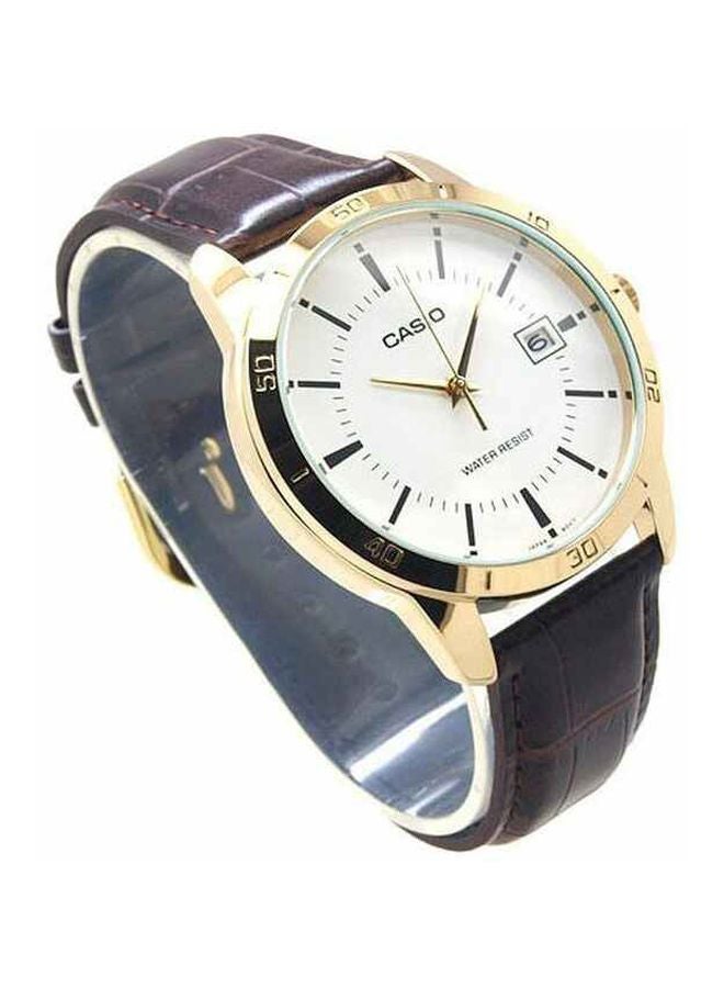 CASIO Men's Dress Analog Wrist Watch MTP-V004GL-7A - 42 mm - Brown - Image 4