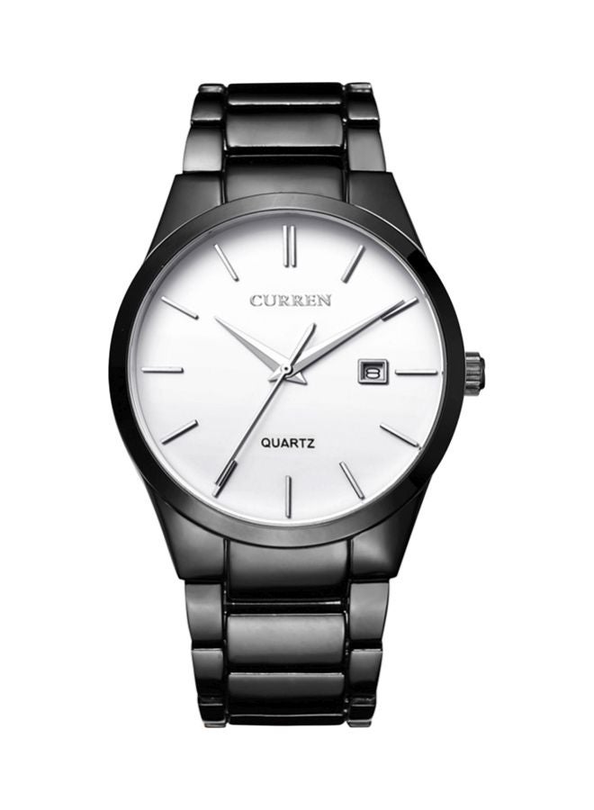 كارين ساعة يد بعقارب مقاومة للماء طراز 8106HB - 40 مم - أسود للرجال - Image 1