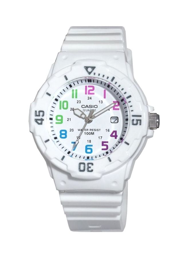كاسيو ساعة يد بعقارب مقاومة للماء طراز LRW-200H-7BV - مقاس 39 مم - لون أبيض للنساء - Image 1