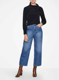VERO MODA Side Neck Tie Top Black  - Image 3