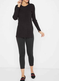VERO MODA Elis Ribbed Sweater Black  - Image 3