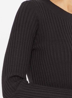 VERO MODA Elis Ribbed Sweater Black  - Image 4