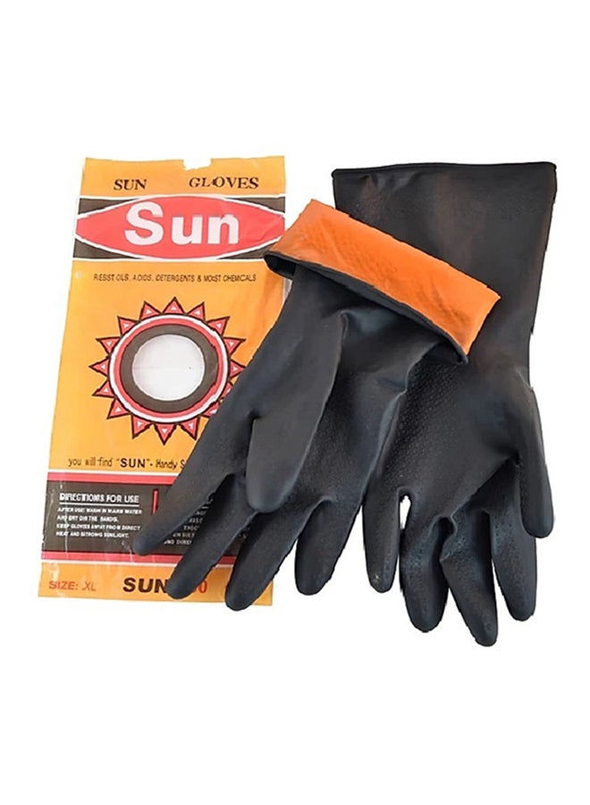 Sun - Rubber Gloves Set Black x L - Image 1