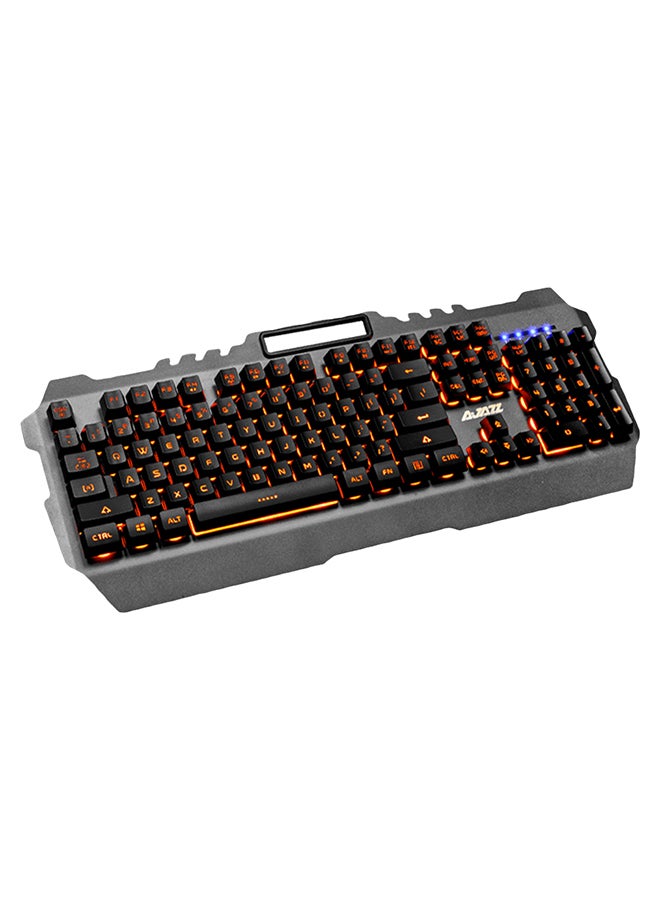 Ajazz USB Wired Gaming Mechanical Feel Keyboard Black  - Image 1