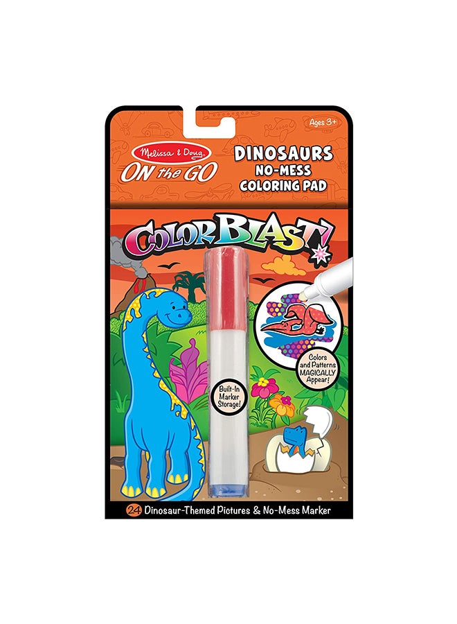 ميليسا آند دوج لوحة تلوين أون ذا جو كولور بلاست بنمط ديناصورات لتلوين من دون فوضى متعدد الألوان - Image 1