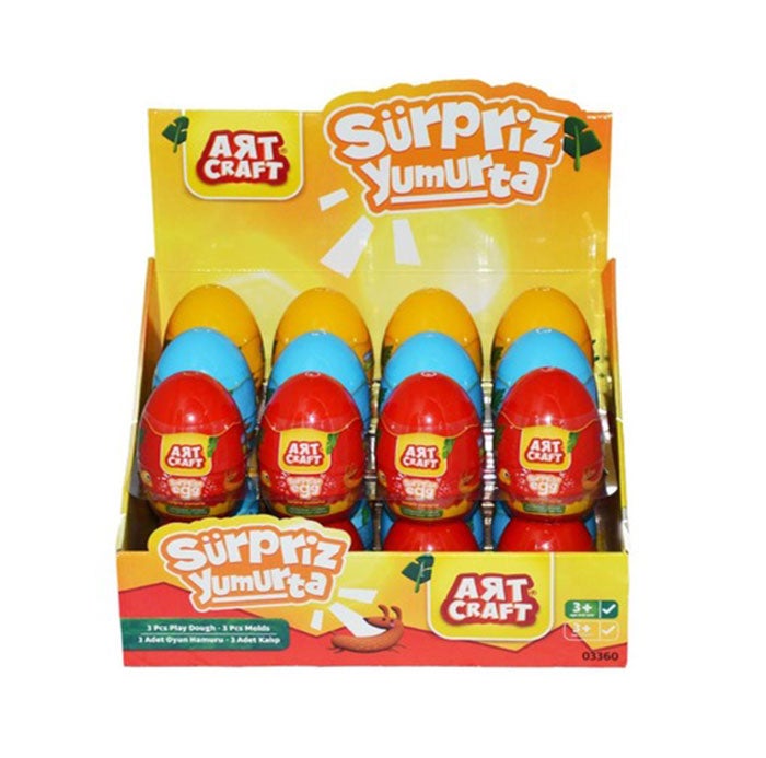 ديدي مجموعة عجينة لعب على شكل بيض سوربرايز صغير الحجم من 12 قطعة - Image 2