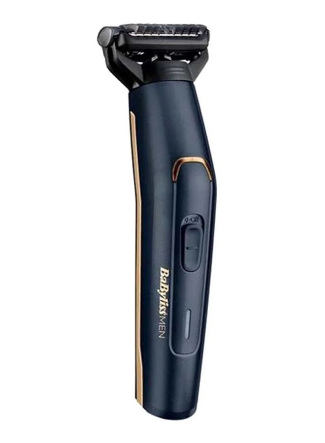 babyliss Body Groomer For Men - Versatile Body Grooming Options With Long Battery Life Three Comb Attachments Included Precise Trimming Performance And 8 Hour Charge 70 Min Run Time - BG120SDE, Navy Blue