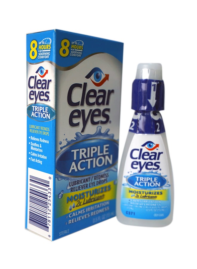 Clear Eyes Triple Action Relief Drops  - Image 1