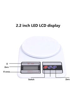 Generic High Precision Kitchen Electronic Scale White 24x16.5x3.5cm  - Image 4