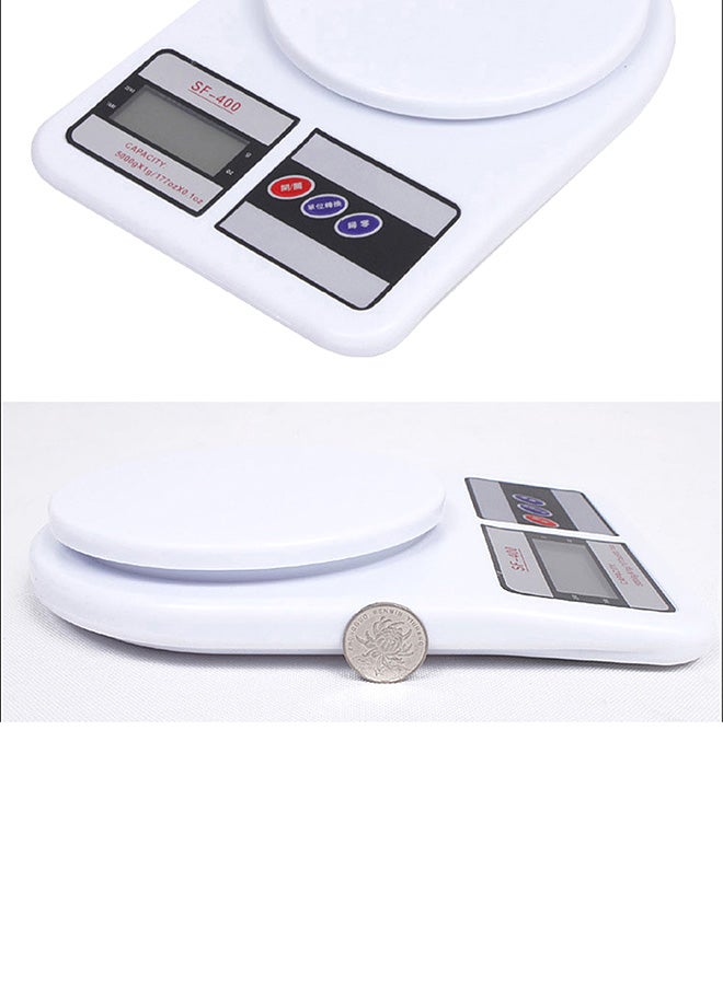 Generic High Precision Kitchen Electronic Scale White 24x16.5x3.5cm  - Image 5