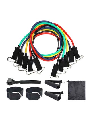 Set Of 11 Exercise Fitness Resistance Bands Set - v1595236487/N39387464A_1