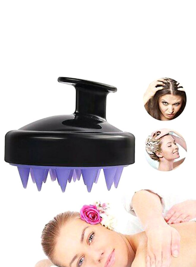 Generic Hair Scalp Massager With Silicon Brush Black/Purple 80grams  - Image 3