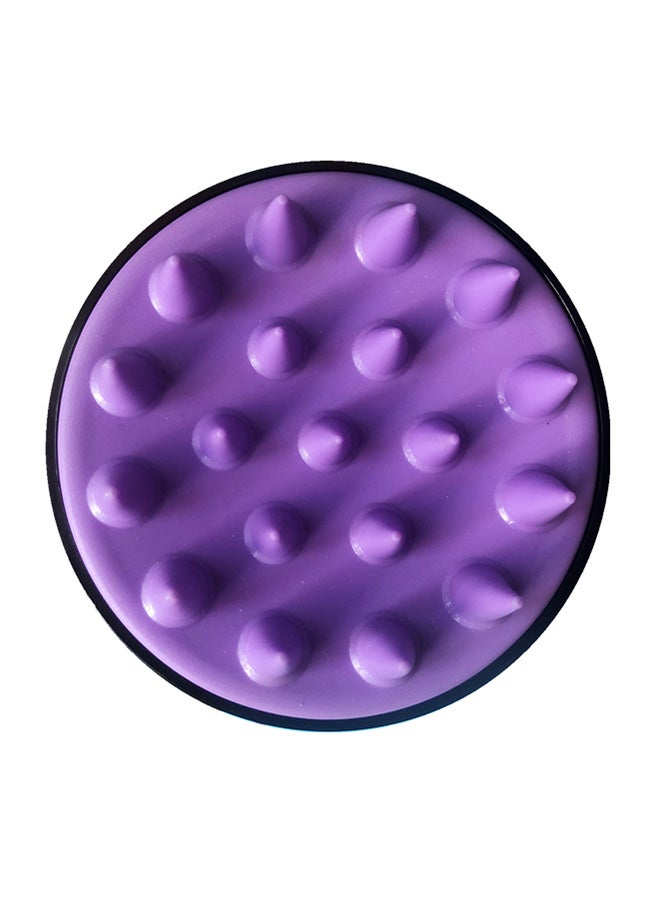 Generic Hair Scalp Massager With Silicon Brush Black/Purple 80grams  - Image 2