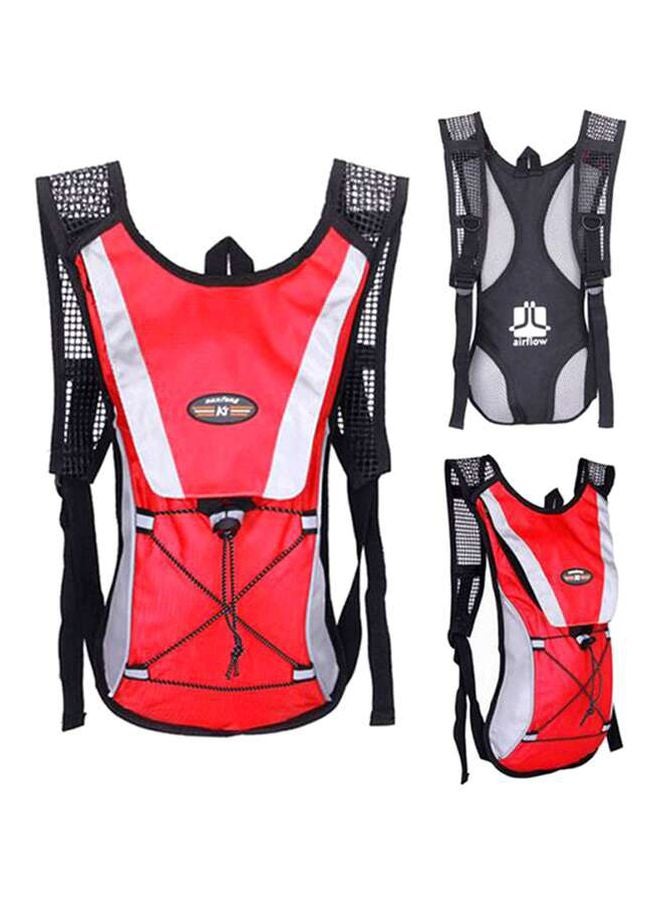 QiaoKai Hydration Pack Water Rucksack Backpack Red/Black  - Image 2