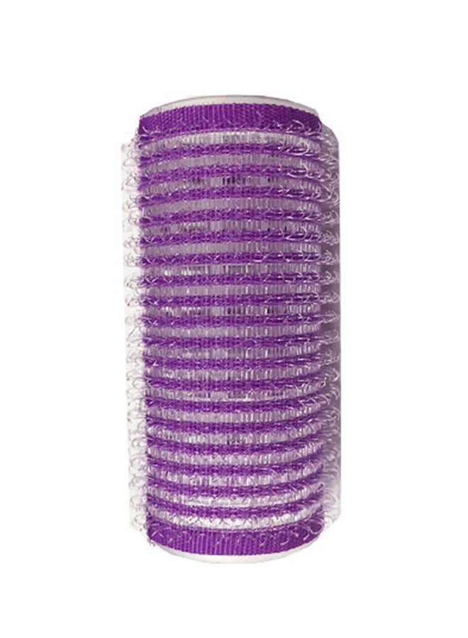 طقم بكرات تجعيد الشعر ذاتية الإمساك مكون من 14 قطعة أرجواني - Image 3