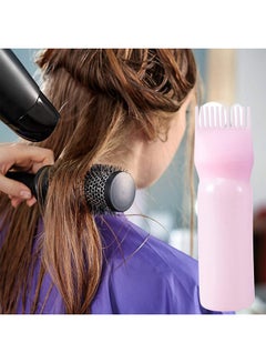 Generic 3 Piece Hair Dye Applicator Bottle With Brush White/Purple/Pink 17x4.5cm  - Image 3