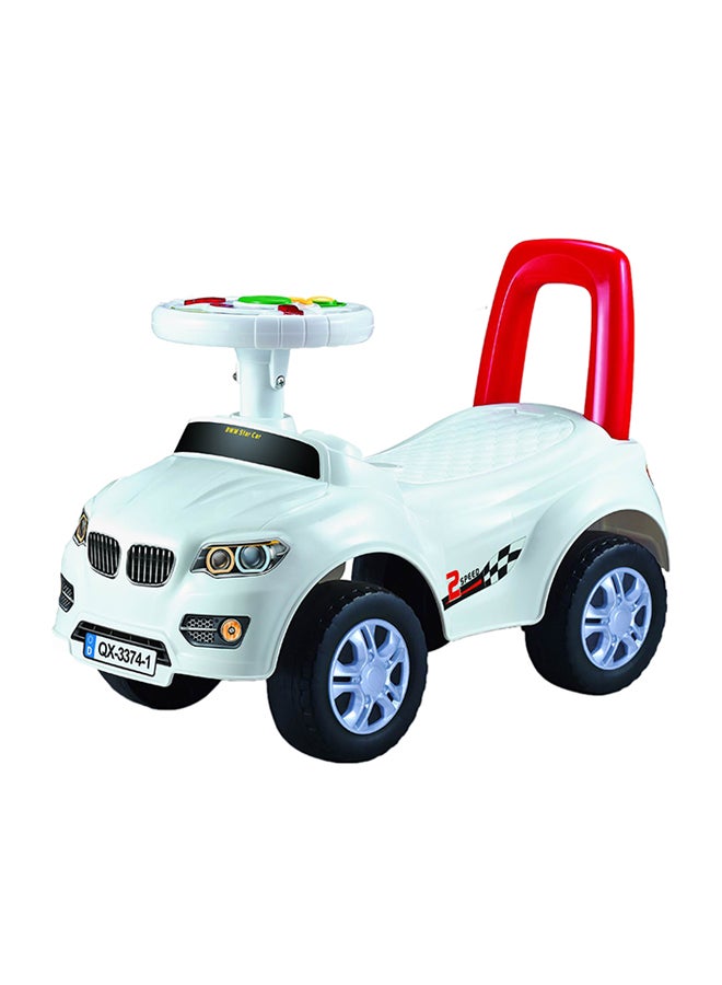 QUNXING Free Wheel Ride-On Car With Music 