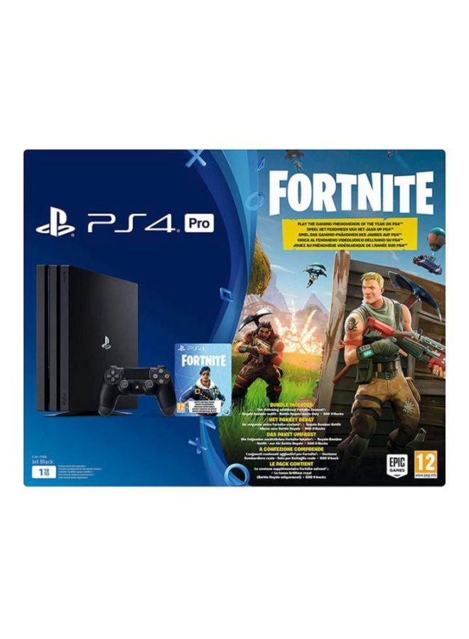 سوني - جهاز بلايستيشن 4 برو سعة 1 تيرابايت مع لعبة Fortnite - Image 1