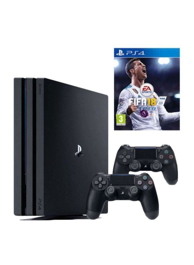 Sony - PlayStation 4 Pro 1TB Console, With 2 DUALSHOCK 4 Controllers And FIFA18 - Image 1