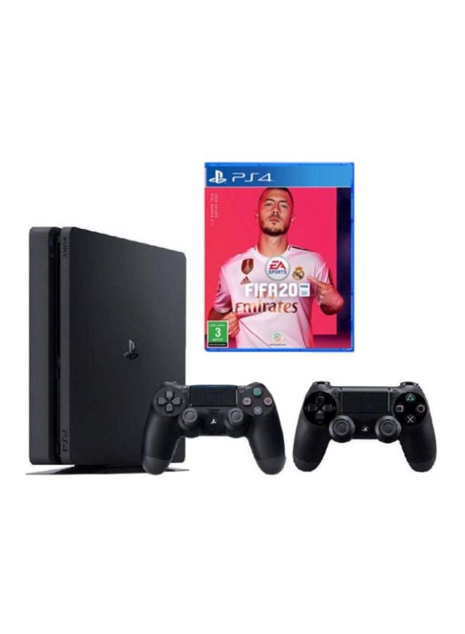 PlayStation 4 Slim 500GB Console With 2 DualShock Wireless Controller And FIFA 20