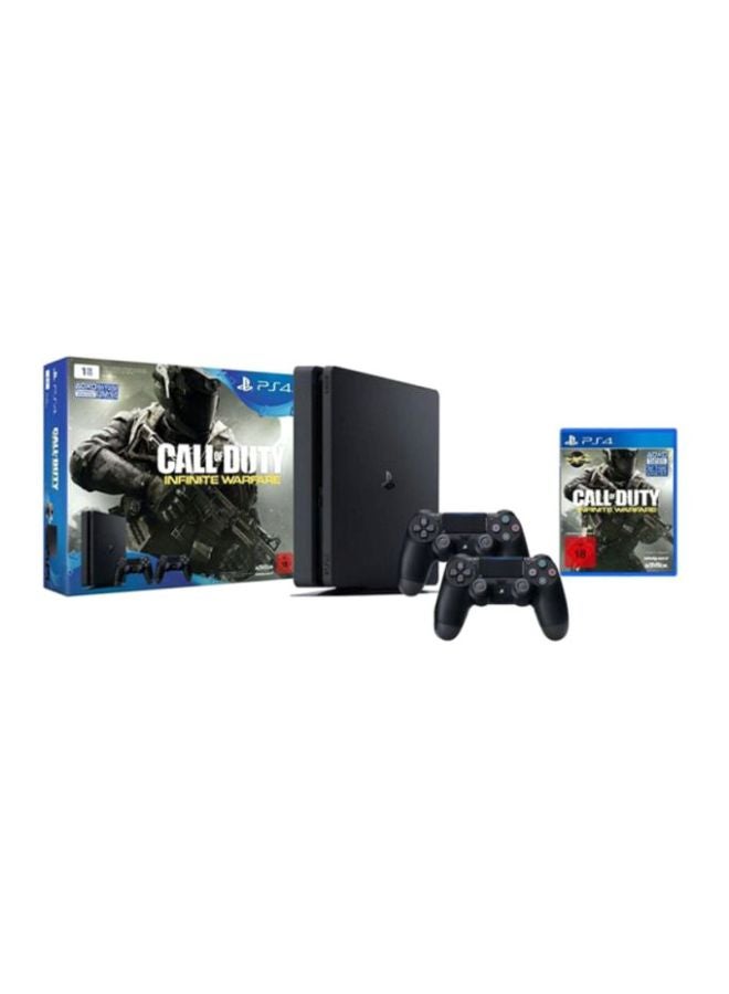 Sony PlayStation 4 Slim 1TB Console And 2 DUALSHOCK 4 Wireless Controller For PlayStation 4 With Call of Duty: Infinite Warfare  - Image 2