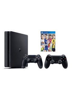 PlayStation 4 Slim 1TB Console With 2 DUALSHOCK 4 Controller And FIFA 17