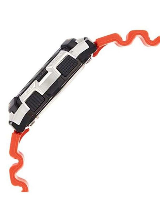 كاسيو ساعة يد رقمية ومقاومة للماء طراز AE-1000W-4BVDF - مقاس 40 مم - لون برتقالي للرجال - Image 3