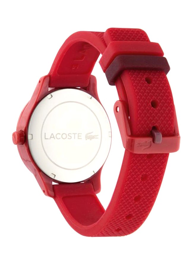 LACOSTE Kids' L.12.12 Water Resistant Analog Watch 2030004 - 32 mm - Red - Image 2