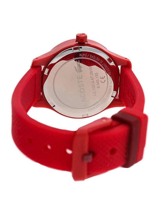 LACOSTE Kids' L.12.12 Water Resistant Analog Watch 2030004 - 32 mm - Red - Image 5