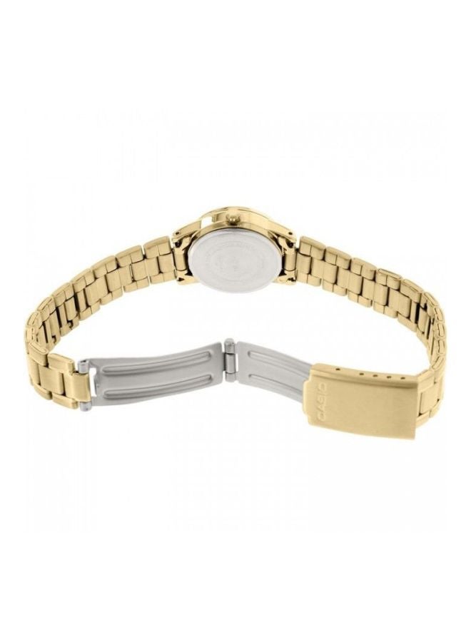 CASIO Women's Water Resistant Analog Watch LTP-V002G-1BUDF - 25 mm - Gold - Image 2